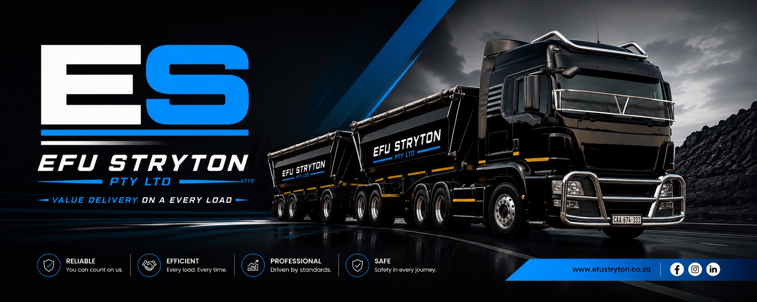 EFU Stryton side tipper interlink on the road